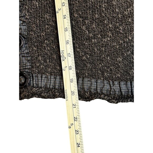 Hot Knots Handmade Button-Up Cardigan Sweater Boho Cottagecore Vintage Look - Picture 10 of 14